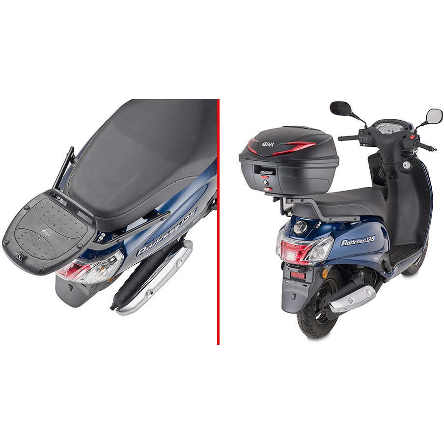 Support arrière pour top case Givi Monolock SR3123 Pour SUZUKI Adresse 125 (23 > 24)