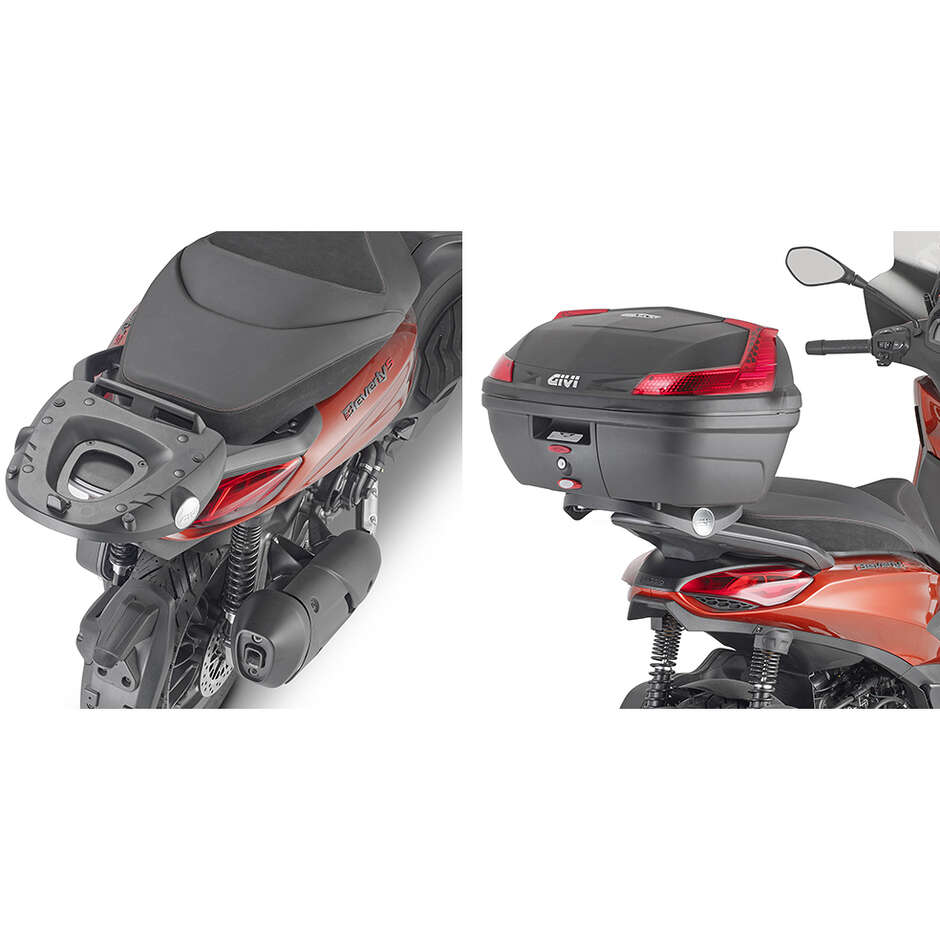 Support arrière pour top case Givi Monolock SR5616 Pour PIAGGIO Beverly 300-400 HPE (21 > 24)