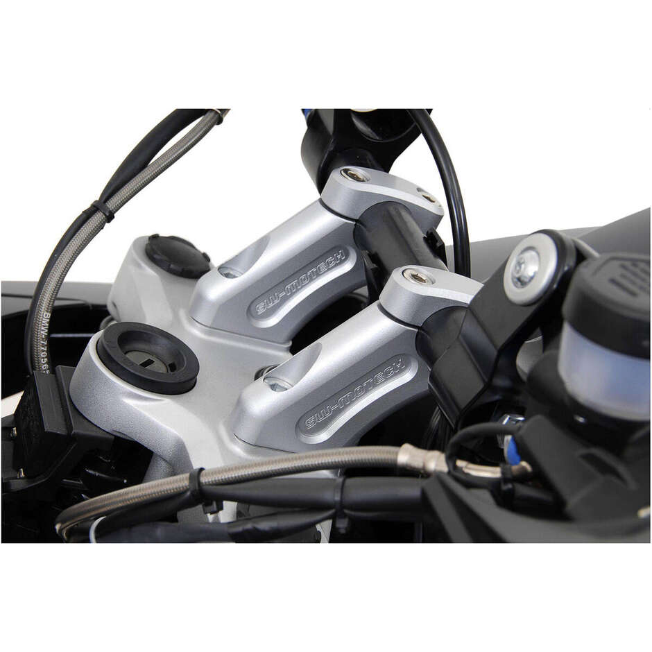 Support de guidon argenté SW-Motech LEH.07.039.12200/S pour BMW R1200GS