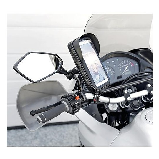 Support de moto Support de smartphone Miroir Lampa Opti avec pince 9-14 mm