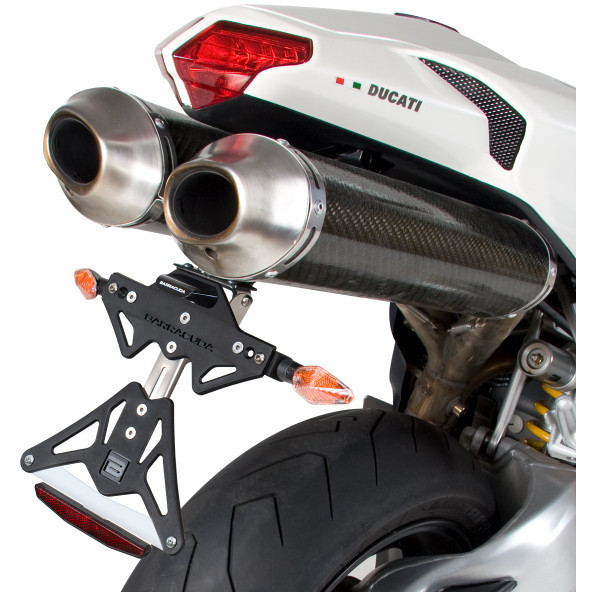Support de plaque d'immatriculation inclinable Barracuda spécifique pour Ducati 848/1098/1198