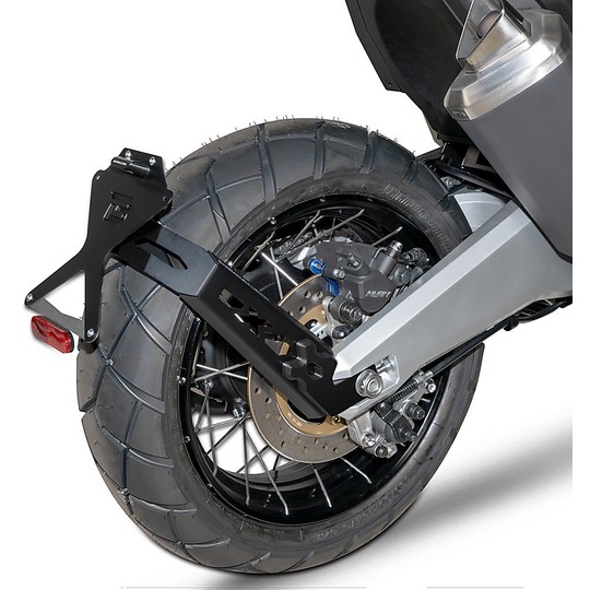 Support de plaque d'immatriculation latérale Moto Barracuda HX7104-17-SN spécifique pour Honda X-ADV