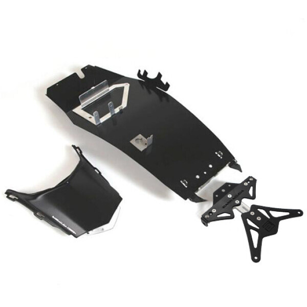 PLAQUE D'IMMATRICULATION,Red--Support De Plaque'immatriculation Arrière De Moto Et Clignotant