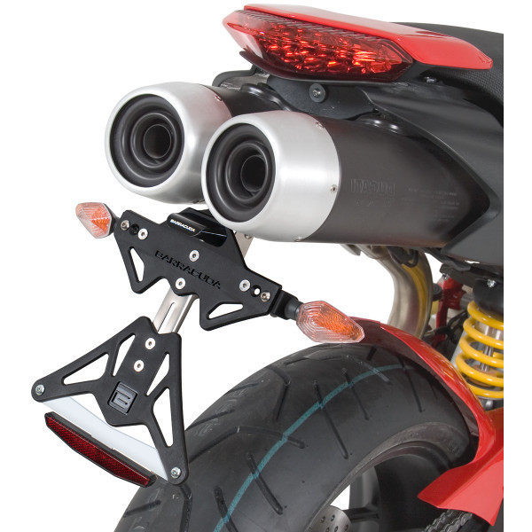 Support Plaque D'Immatriculation Moto Cross Enduro Motard Racing Phare LED