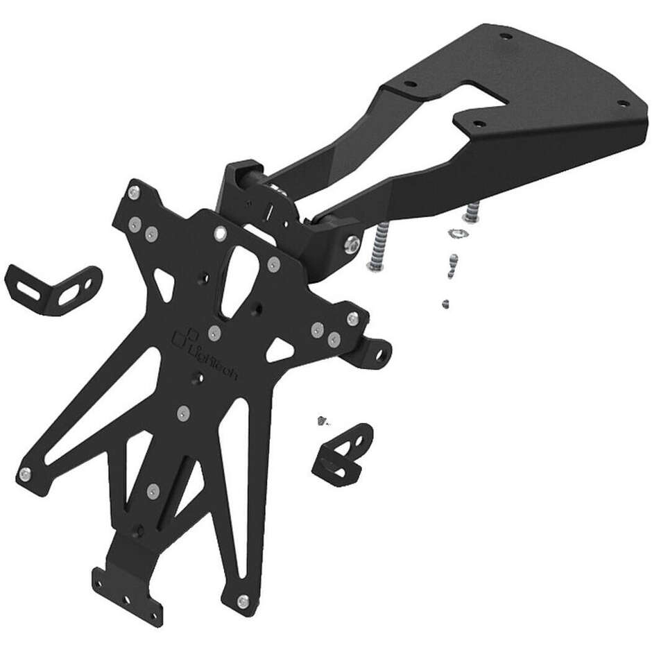 Support de plaque d'immatriculation réglable Lightech spécifique pour Triumph Scrambler 400 ; Vitesse 400 (2023-24)