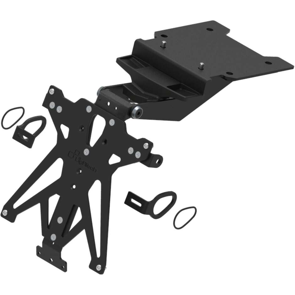 Support de plaque d'immatriculation réglable Lightech spécifique pour YAMAHA TENERE 700 /Explorer/Extreme/Rally/W. Rally (2019-2026)