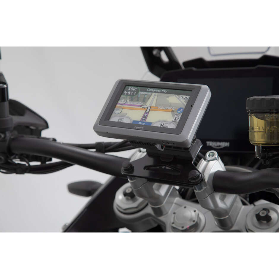 Support GPS de guidon Sw-Motech GPS.11.646.10202/B pour modèles Honda / Suzuki / Triumph