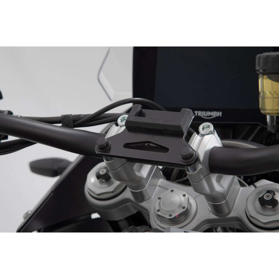 Support GPS de guidon Sw-Motech GPS.11.646.10202/B pour modèles Honda / Suzuki / Triumph