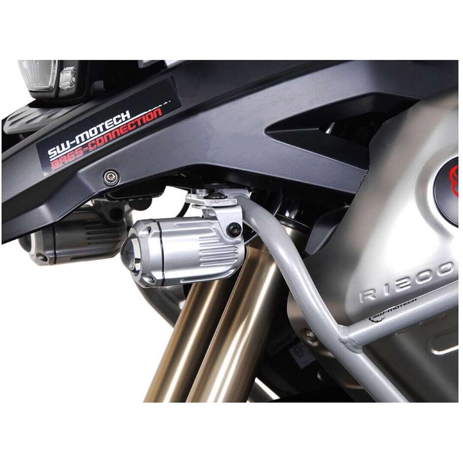 Supporto Per Faretti Argento / Nero Sw-Motech NSW.07.563.10000/S Per BMW R 1200 GS (08-12)