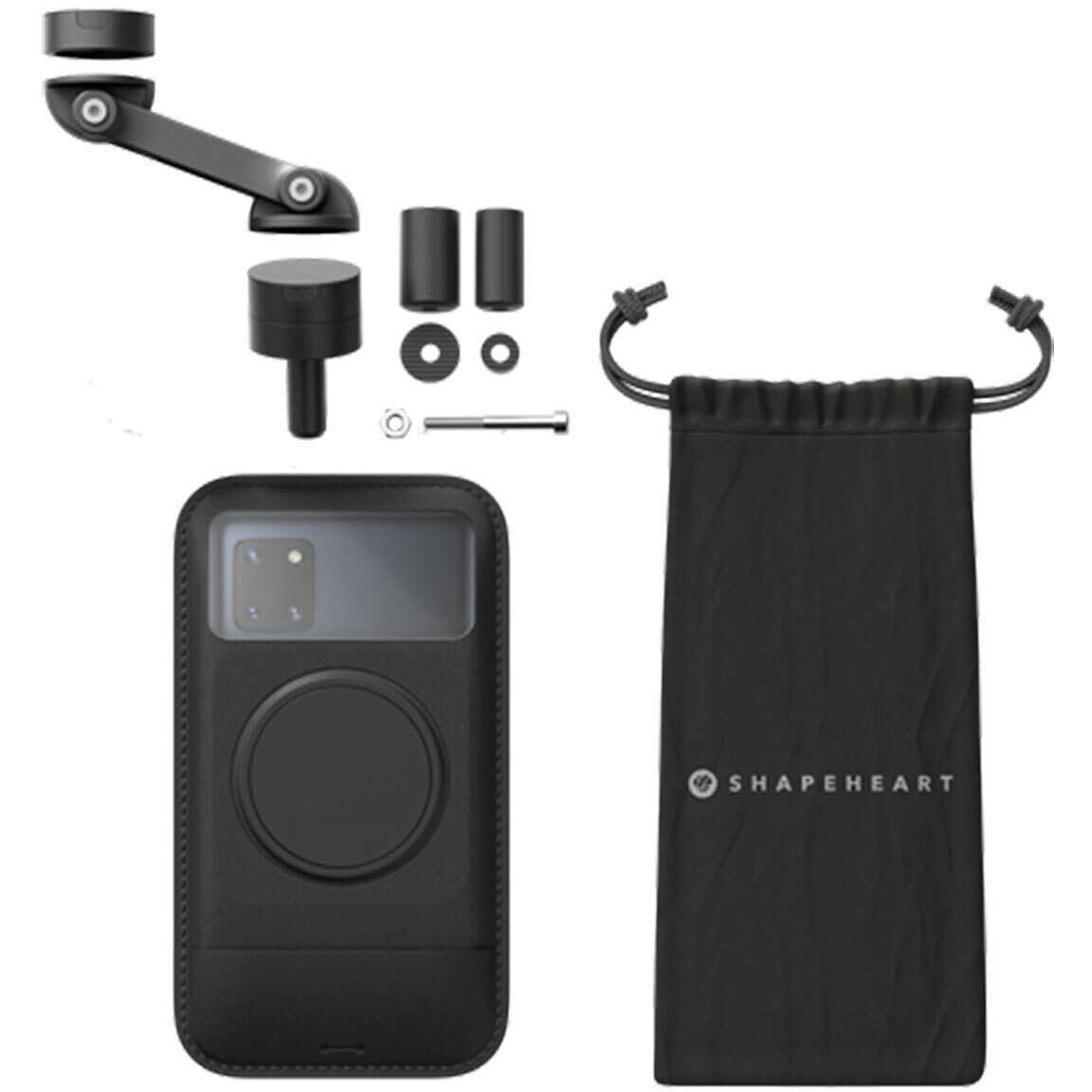 Shapeheart Supporto Moto Magnetico Boost M - Nero Smartphone Mount