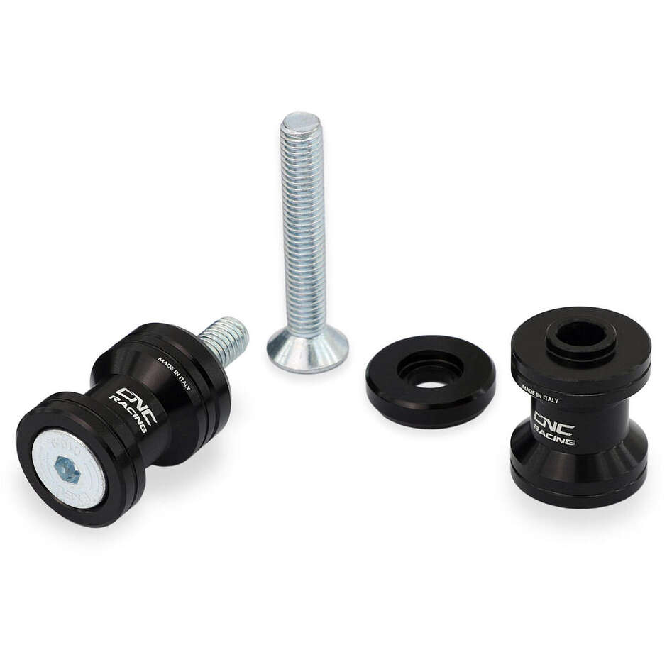 Supports de béquille noirs M8 CNC Racing SC197