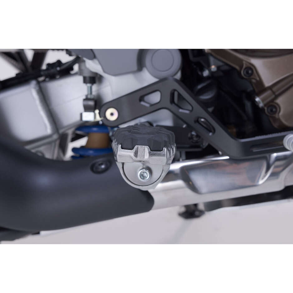 Sw-Motech FRS.01.112.10600/B Verstellbares Evo-Fußrasten-Kit für Honda CRF1100L Africa Twin / Adv Sports Schwarz