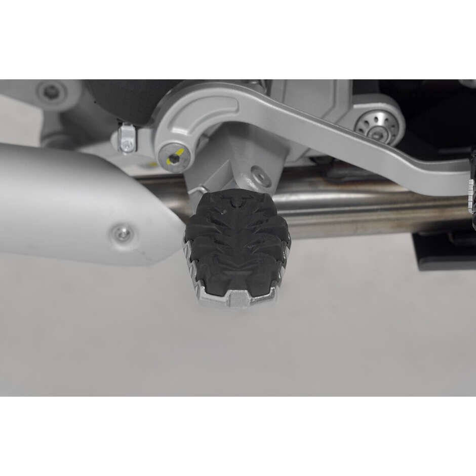 Sw-Motech FRS.13.112.10200 Evo Adjustable Footrest Kit Silver / Black