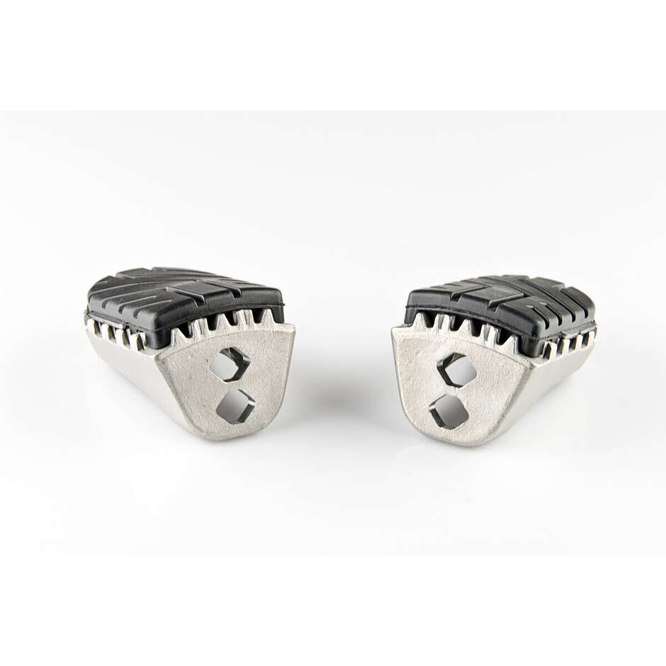 Sw-Motech Ion Verstellbares Fußrasten-Set Silber/Schwarz FRS.07.011.11000/S