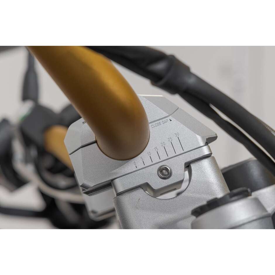 Sw-Motech LEH.00.039.32000/S Adjustable Handlebar Riser Silver