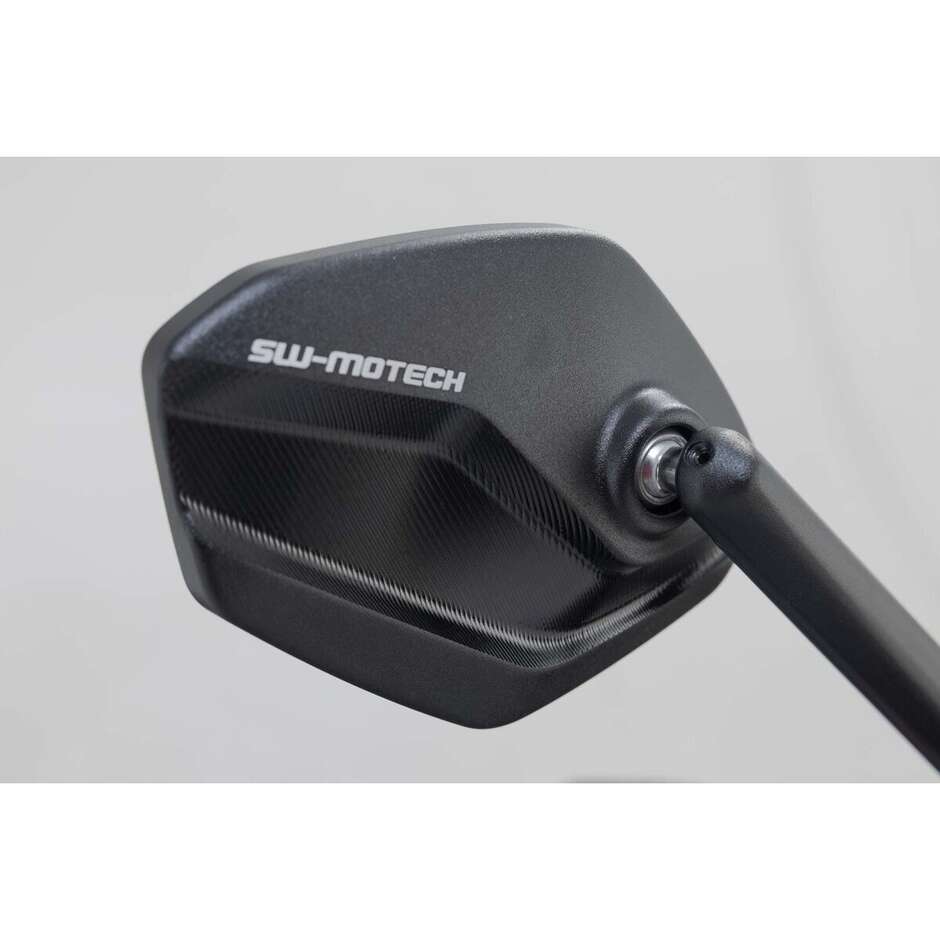 Sw-Motech MIR.00.850.10401 Motorcycle Mirrors Set Sport Short M10x25 Thin Thread