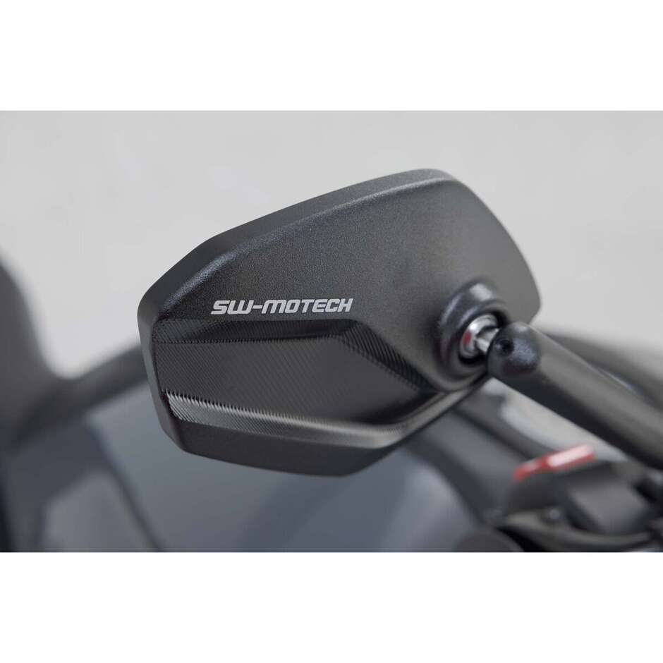 Sw-Motech MIR.00.850.10401 Motorcycle Mirrors Set Sport Short M10x25 Thin Thread