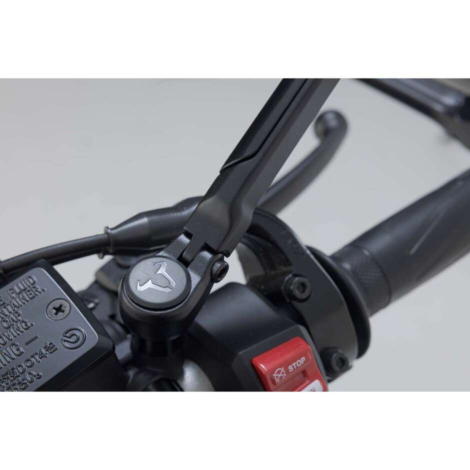 Sw-Motech MIR.00.850.10401 Motorcycle Mirrors Set Sport Short M10x25 Thin Thread