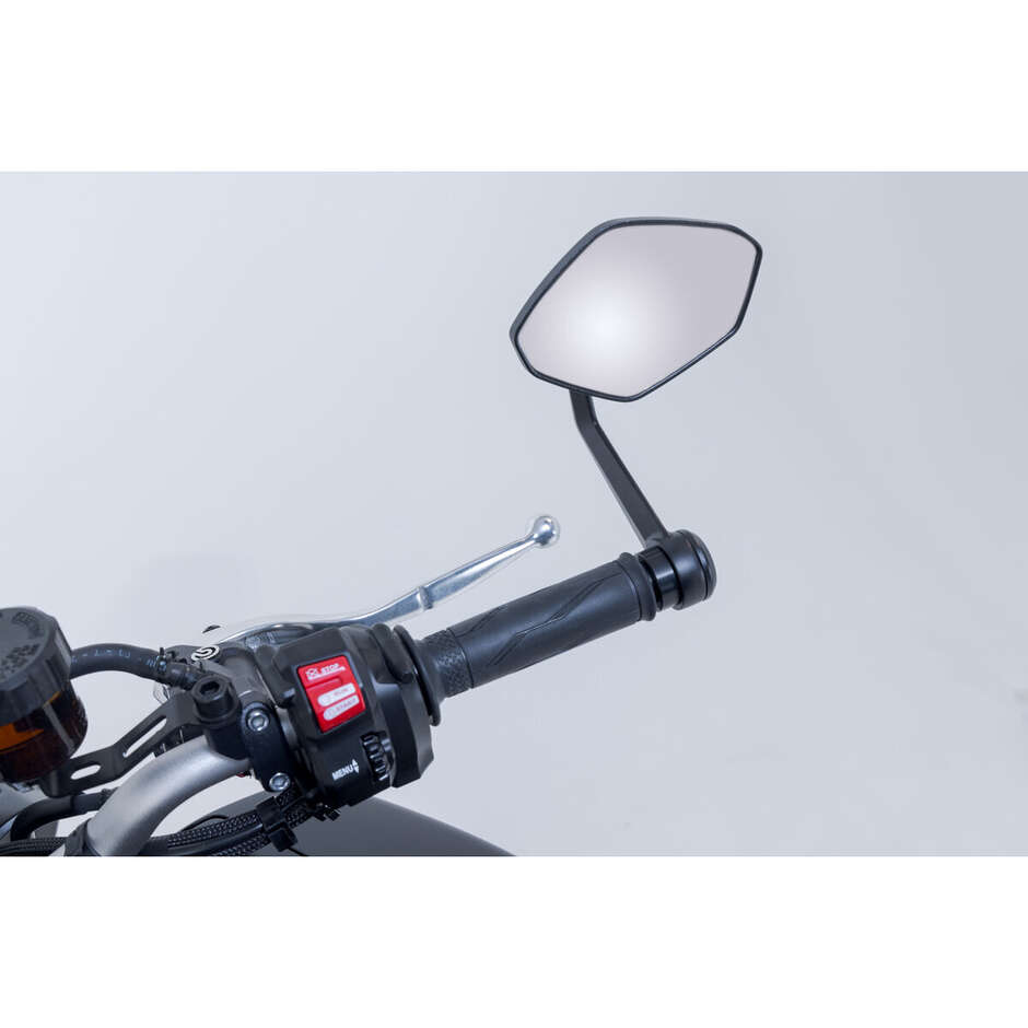 Sw-Motech MIR.06.861.10000 Bar End Mirrors For YAMAHA MT-07 (16-24); MT-09 (16-20); MT-10 (16-24)