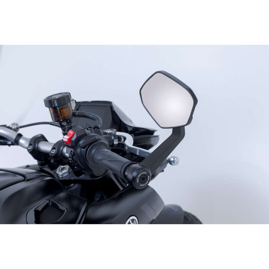 Sw-Motech MIR.06.861.10000 Bar End Mirrors For YAMAHA MT-07 (16-24); MT-09 (16-20); MT-10 (16-24)