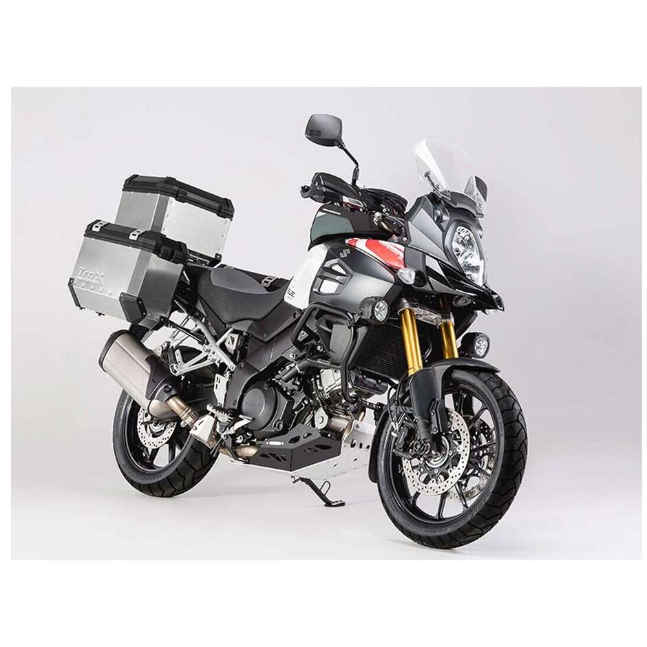 Sw-Motech MSS.05.440.10000 Schwarz Silber Motorrad Motorschutz Suzuki 1000 V-Strom mit Rohren