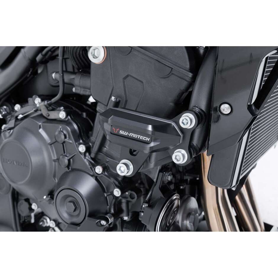 Sw-Motech STP.01.590.11100/B Rahmenschleifer-Kit Schwarz/Silber für Honda CB1000 Hornet (24-)
