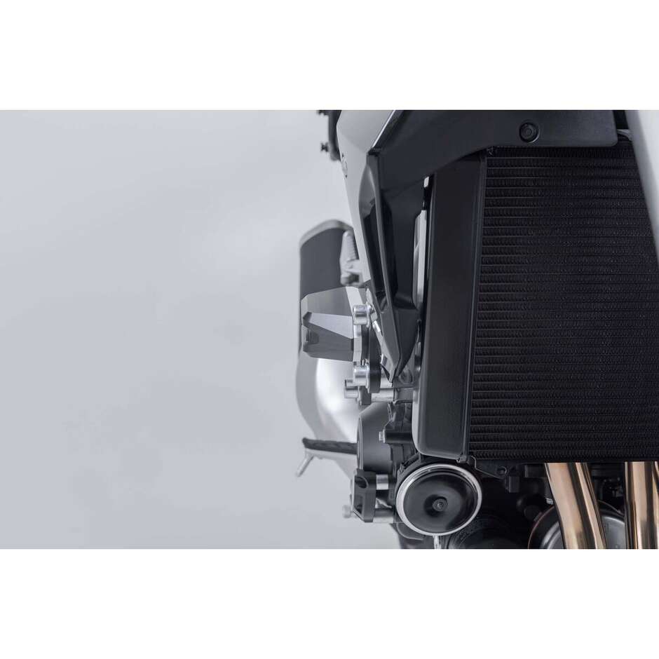 Sw-Motech STP.01.590.11100/B Rahmenschleifer-Kit Schwarz/Silber für Honda CB1000 Hornet (24-)