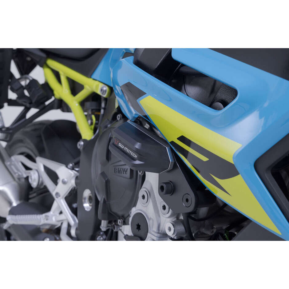Sw-Motech STP.07.590.11100/B Rahmenschleifer-Kit Schwarz/Silber für BMW S 1000 R (24-)