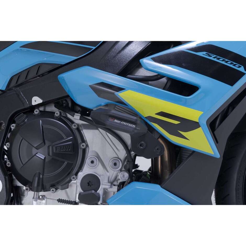 Sw-Motech STP.07.590.11100/B Rahmenschleifer-Kit Schwarz/Silber für BMW S 1000 R (24-)