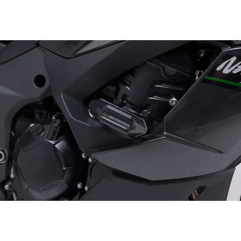 Sw-Motech STP.08.590.11602/B Frame Slider Kit Black / Silver For Kawasaki Ninja 1000SX, 1100 SX/SE