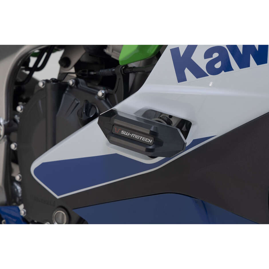 Sw-Motech STP.08.590.11800/B Frame Slider Kit Black / Silver For Kawasaki Ninja ZX4-RR (23-)