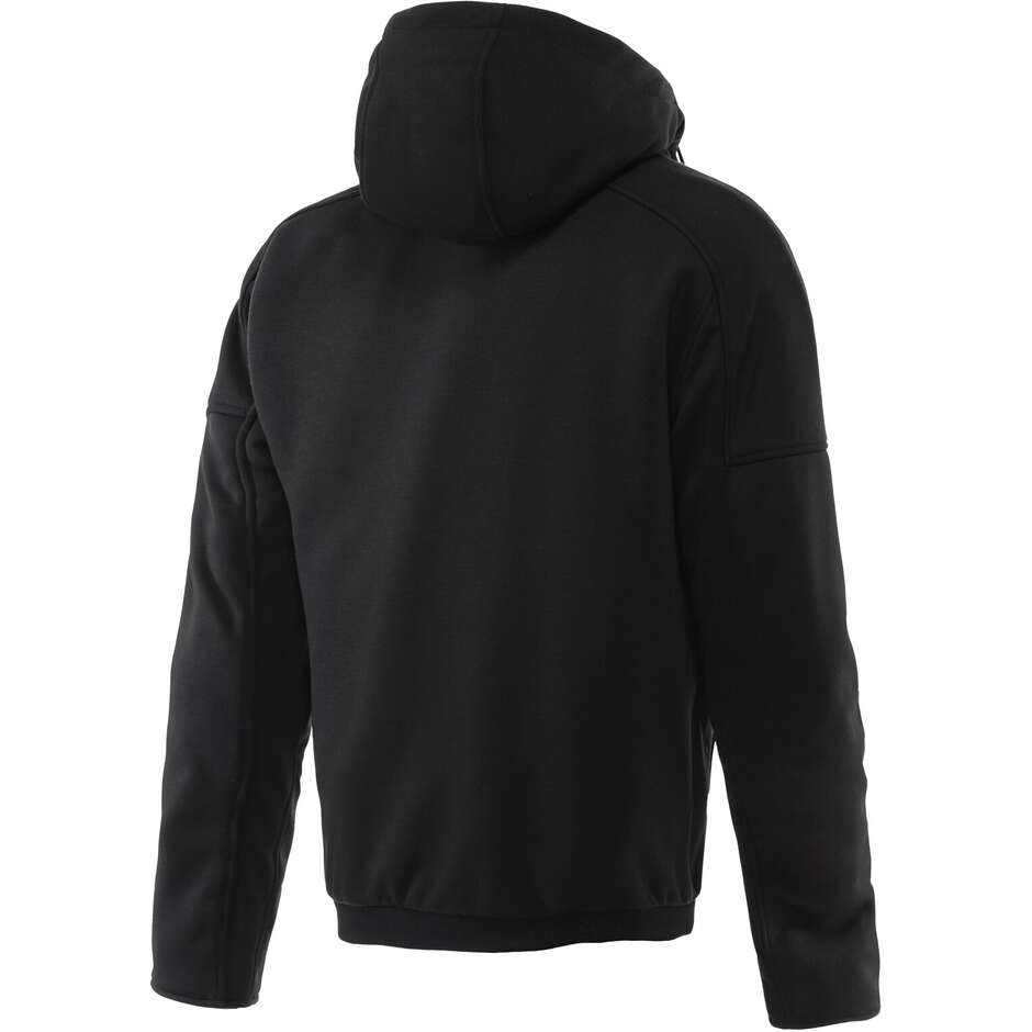 Sweat Moto Dainese BOVISA SAFETY FULL ZIP Noir Blanc