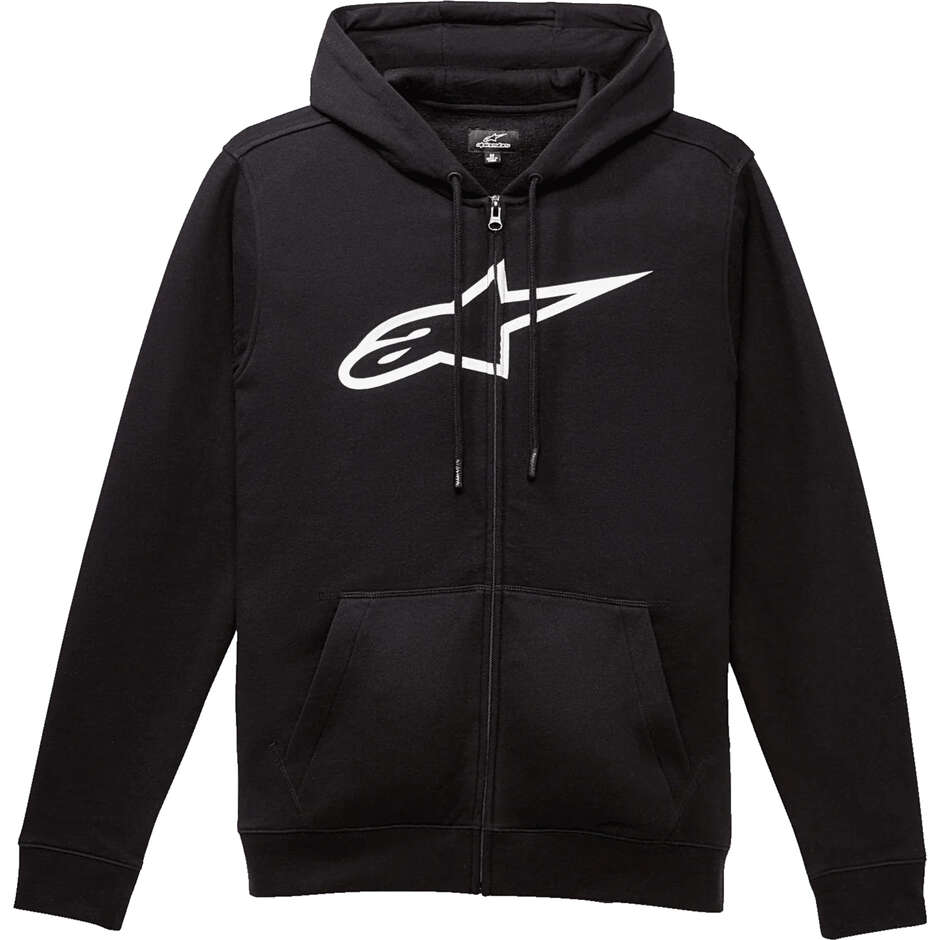 Sweat-shirt Alpinestars AGELESS ZIP V3 Noir/Blanc