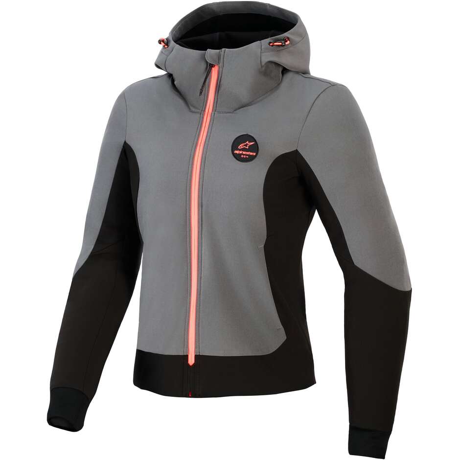 Sweat-shirt Alpinestars STELLA RADIUM TECH Gris foncé Noir