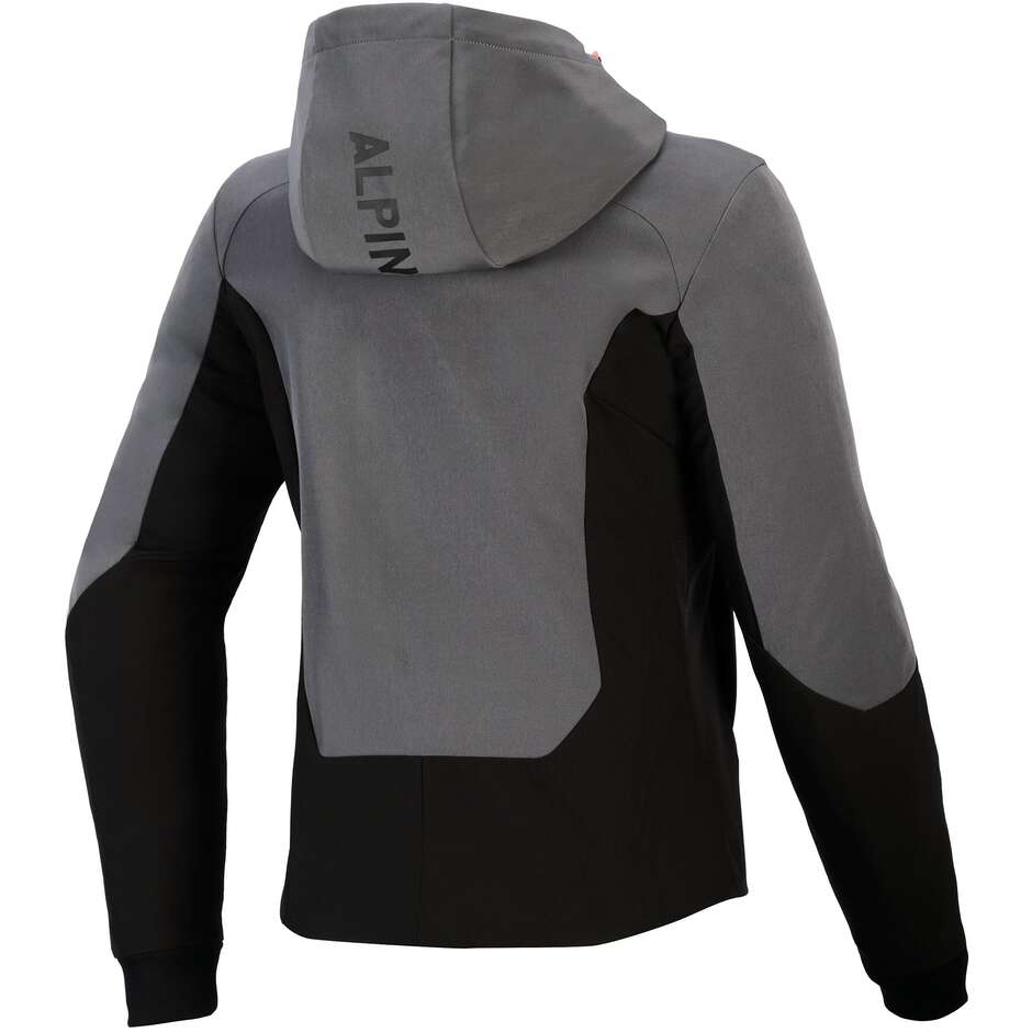 Sweat-shirt Alpinestars STELLA RADIUM TECH Gris foncé Noir
