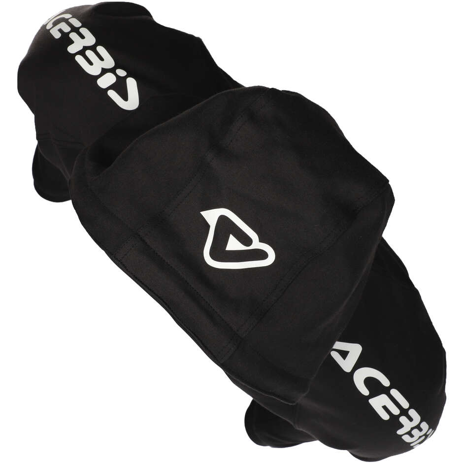Sweat-shirt de moto ACERBIS FLY noir et blanc