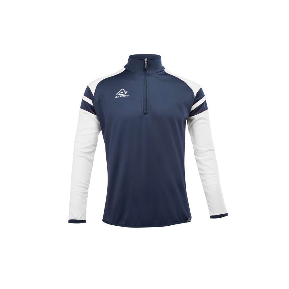 Sweat-shirt d'entraînement demi-zip Acerbis KEMARI bleu blanc
