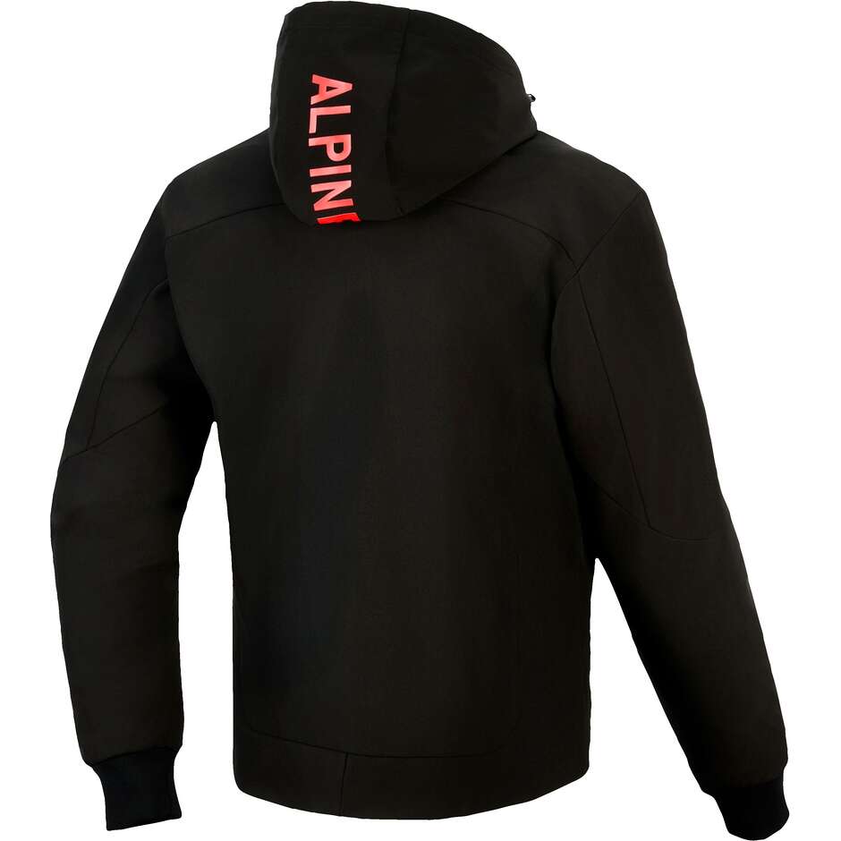 Sweat-shirt décontracté Alpinestars RADIUM TECH Noir Rouge vif