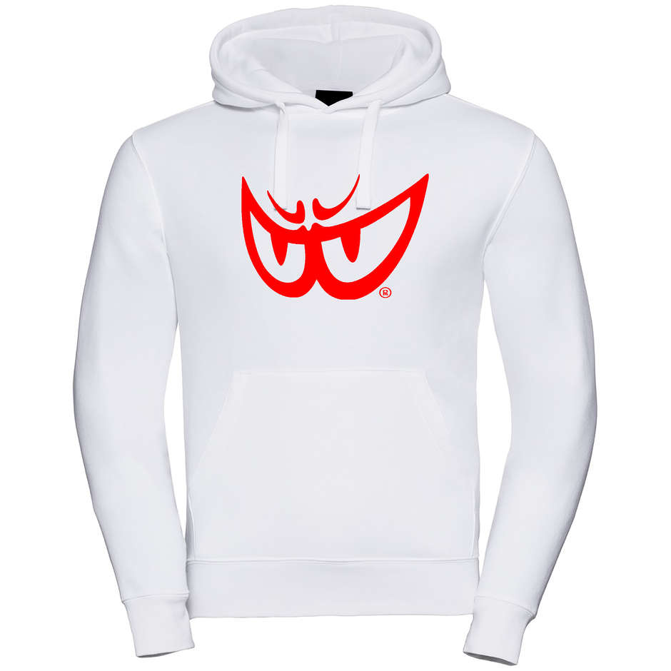 Sweat à capuche Berik 2.0 imprimé avec logo blanc logo rouge