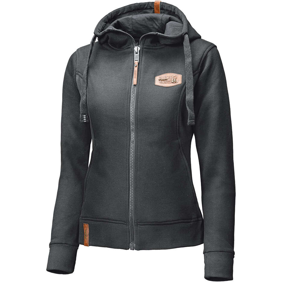 Sweat à capuche zippé moto Held pour femme, taille 46, noir