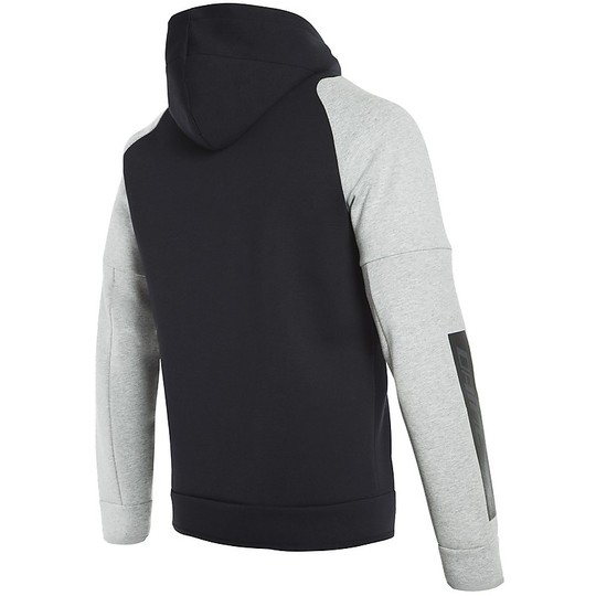 Sweatshirt with Hood Dainese FULL-ZIP HOODIE Black Gray