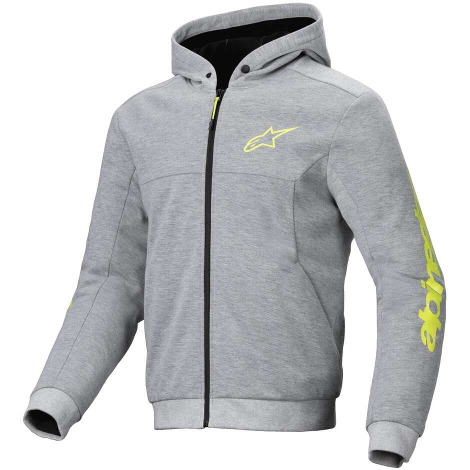 Sweatshirts Alpinestars CHROME V2 SPORT fluoreszierend grau gelb