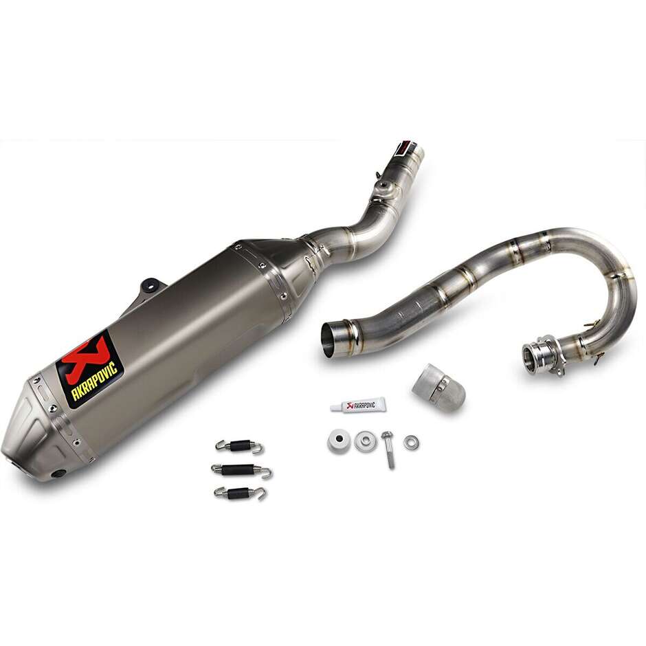 Système d'échappement complet Akrapovic Evolution Line S-S2MET6-BNTA pour Suzuki RM-Z 250 (19-26)