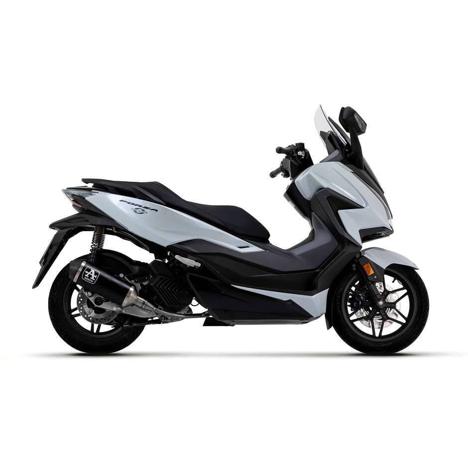 Système d'échappement complet Arrow Urban en aluminium foncé avec embout foncé pour Honda FORZA 125 (21-24)
