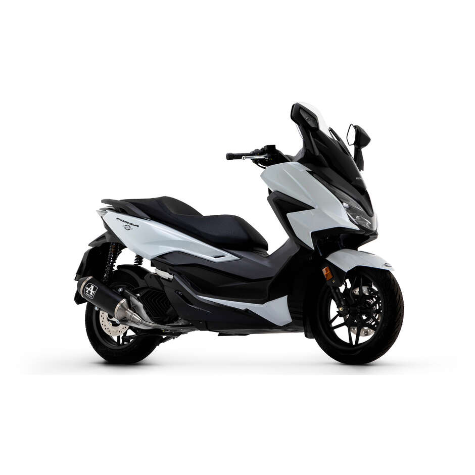 Système d'échappement complet Arrow Urban en aluminium foncé avec embout foncé pour Honda FORZA 125 (21-24)