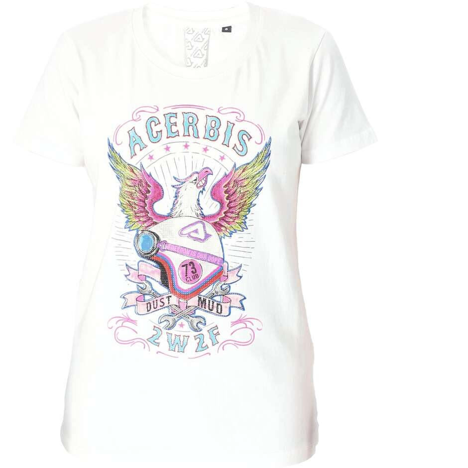 T-Shirt Acerbis T-SHIRT SP CLUB EAGLE Lady Bianco