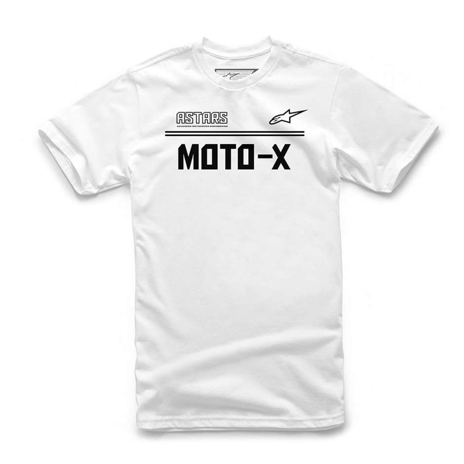 T-Shirt Alpinestars ASTARS MOTO-X TEE Bianco Nero