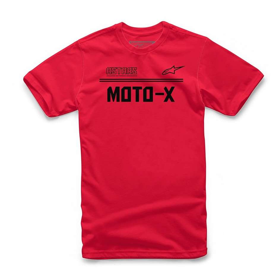  T-Shirt Alpinestars ASTARS MOTO-X TEE Rosso Nero