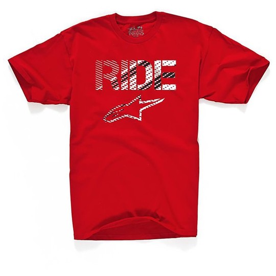 T-Shirt Alpinestars Lifestyle CROSSHATCH TEE Red