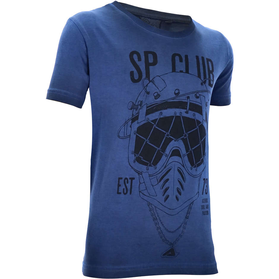 T-Shirt Bambino Casual Acerbis SP CLUB DIVER KID Royal Blu